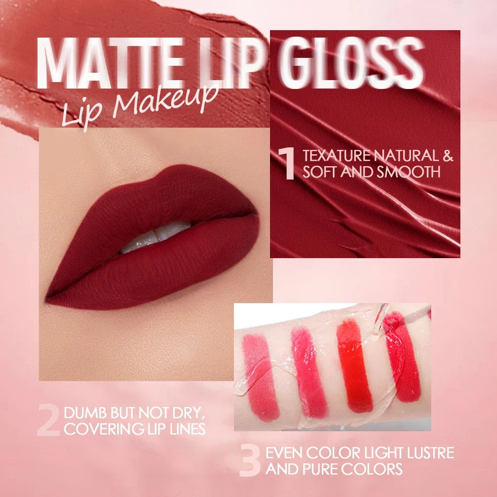 QIBEST Waterproof Matte Liquid Lipstick – 29 Shades Matte Liquid Lipstick Qme