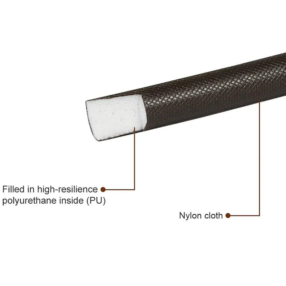 6M PU Acoustic Foam Window & Door Seal Strip Self-Adhesive Foam Weatherstrip Seal Qme