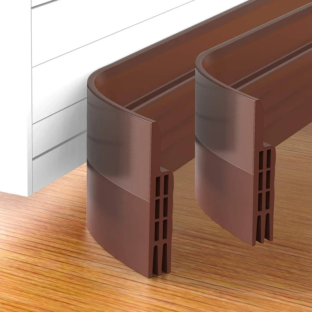 Door Bottom Weather Stripping Draft Blocker Self-Adhesive Silicone Door Weather Stripping Qme
