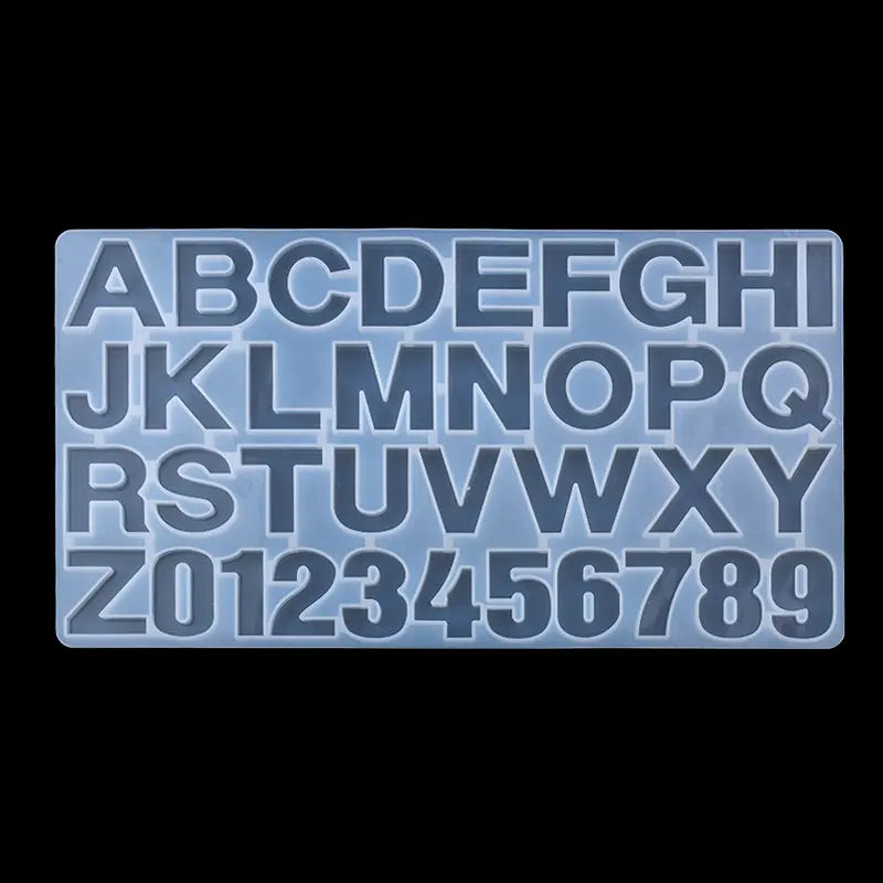 Alphabet & Number Silicone Resin Molds – Keychain & Jewelry DIY Silicone Resin Mold Qme 4