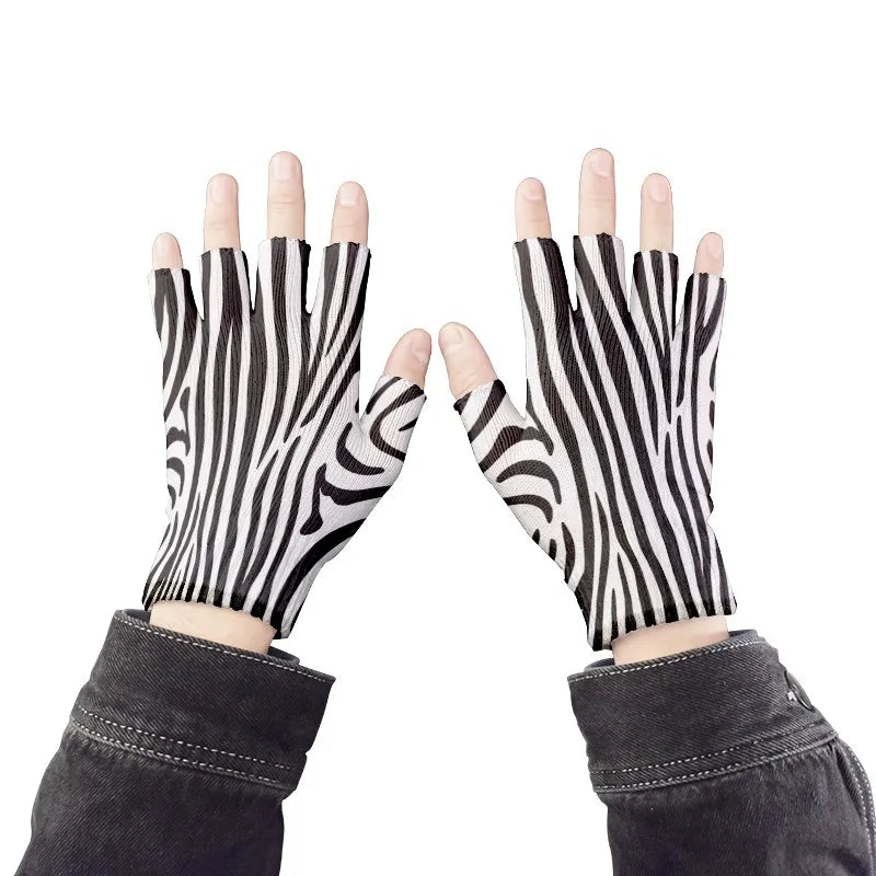 Women's Touch Screen Winter Mittens – Zebra Leopard Print Winter Touch Mittens Qme