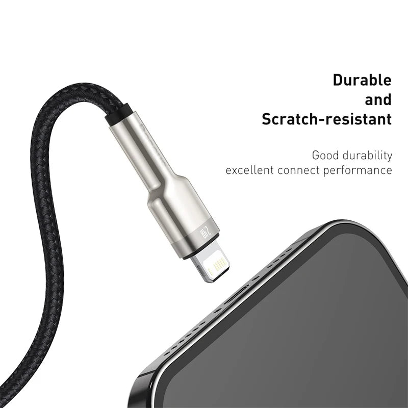 Baseus 2.4A Fast Charging Lightning Cable – iPhone & iPad Lightning Charging Cable Qst