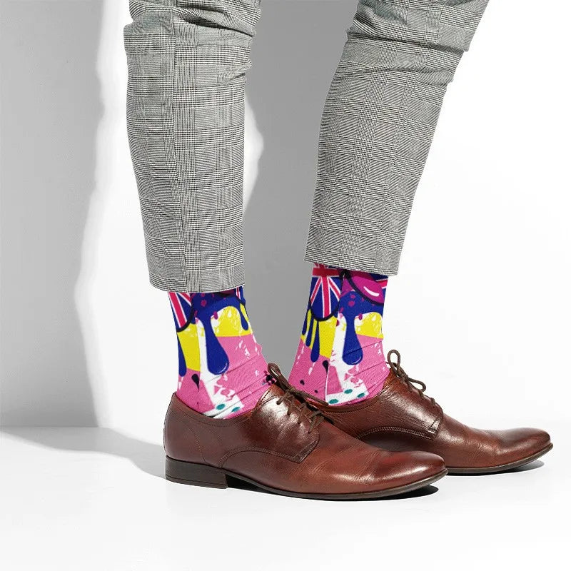 Harajuku Kawaii Hip Hop Women's Novelty Socks – 9 Colors Novelty Print Socks Qme