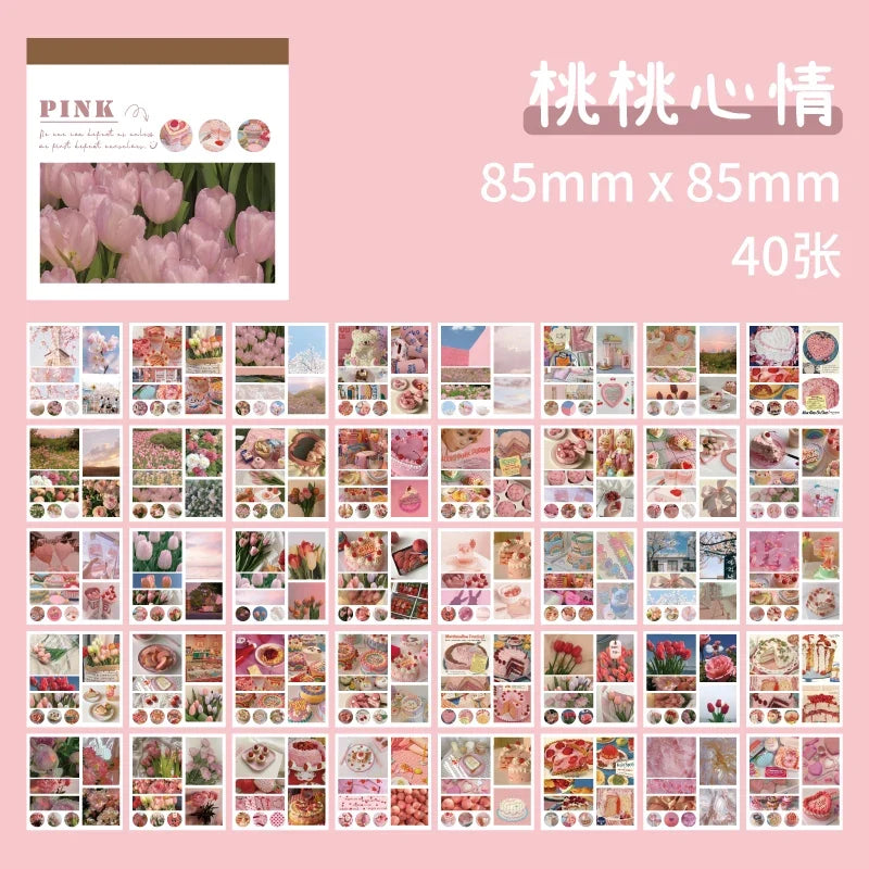 Washi Paper Sticker Book – 50 Sheets & 50 Aesthetic Patterns