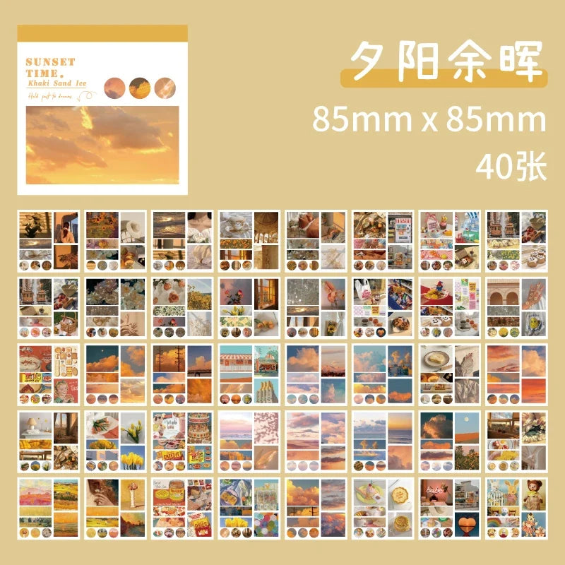 Washi Paper Sticker Book – 50 Sheets & 50 Aesthetic Patterns