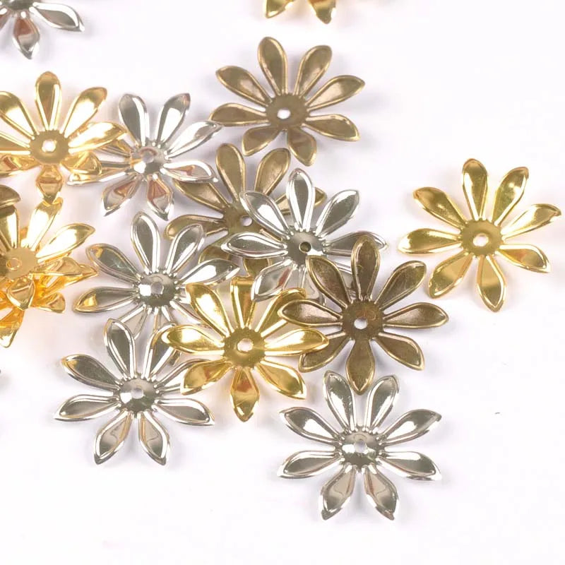 Filigree Flower Connector Wraps 26mm – 20pcs Gold Silver Bronze Filigree Embellishments Qme