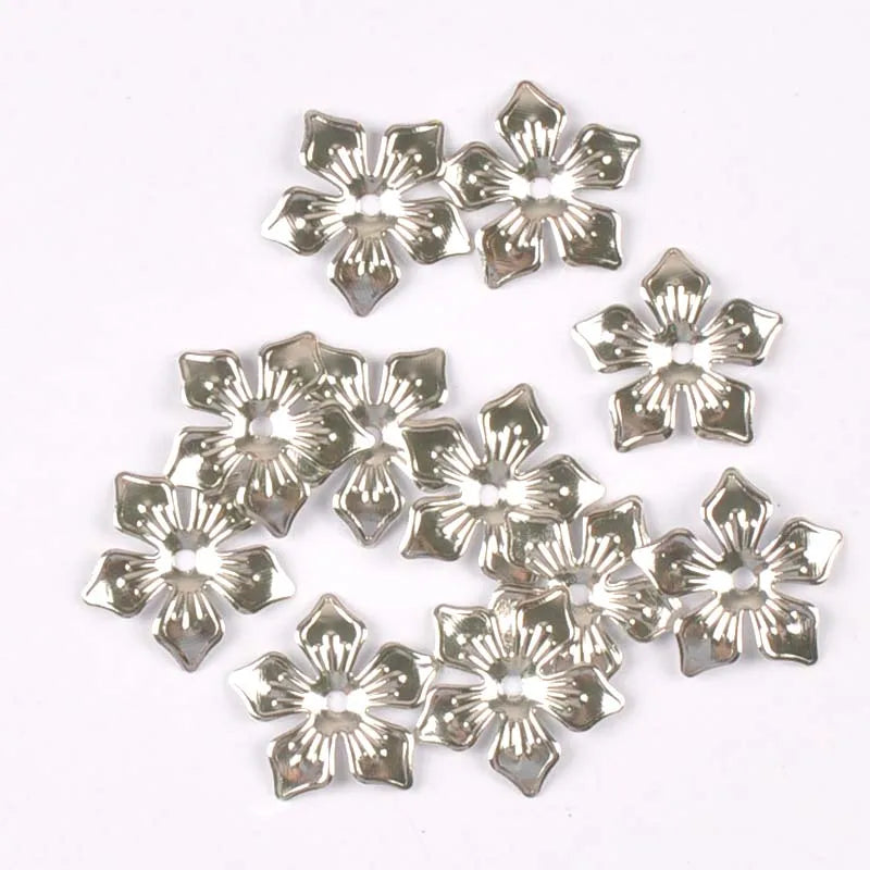 20mm Filigree Flower Connectors Gold Silver Bronze Metal Wraps Filigree Craft Connectors Qme