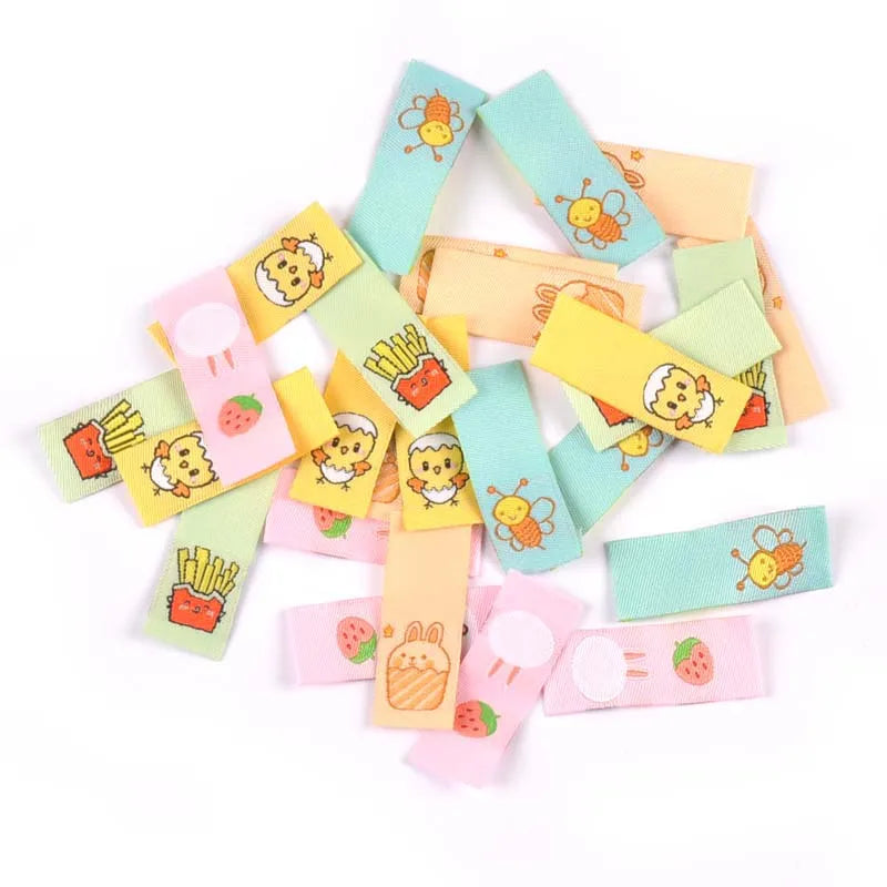 Cute Cartoon Embroidery Cloth Sewing Labels – Multicolor 5pk Embroidery Sewing Labels Qme