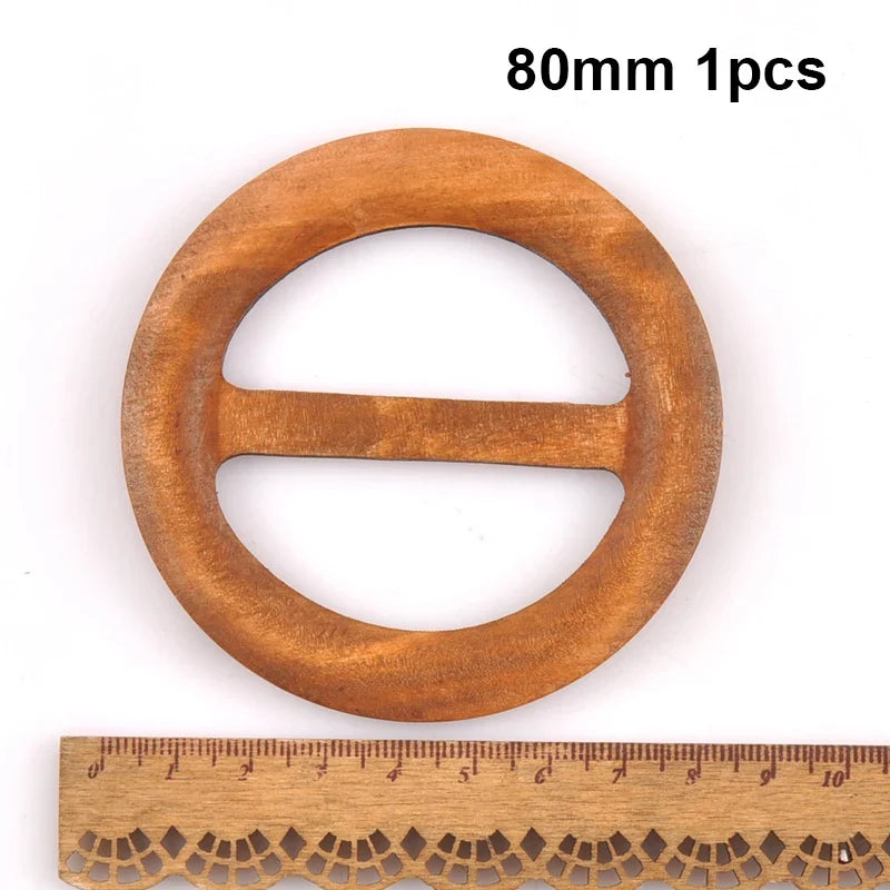 Wooden Round Ring Belt Buckles – DIY Sewing & Bag Accessory Sewing Ring Buckle Qme 80mm 1pcs
