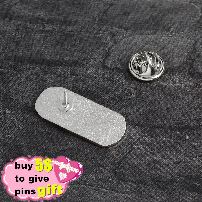 Gothic Coffin Punk Enamel Pin – Dark Humor Brooch Badge Enamel Lapel Pin Qme