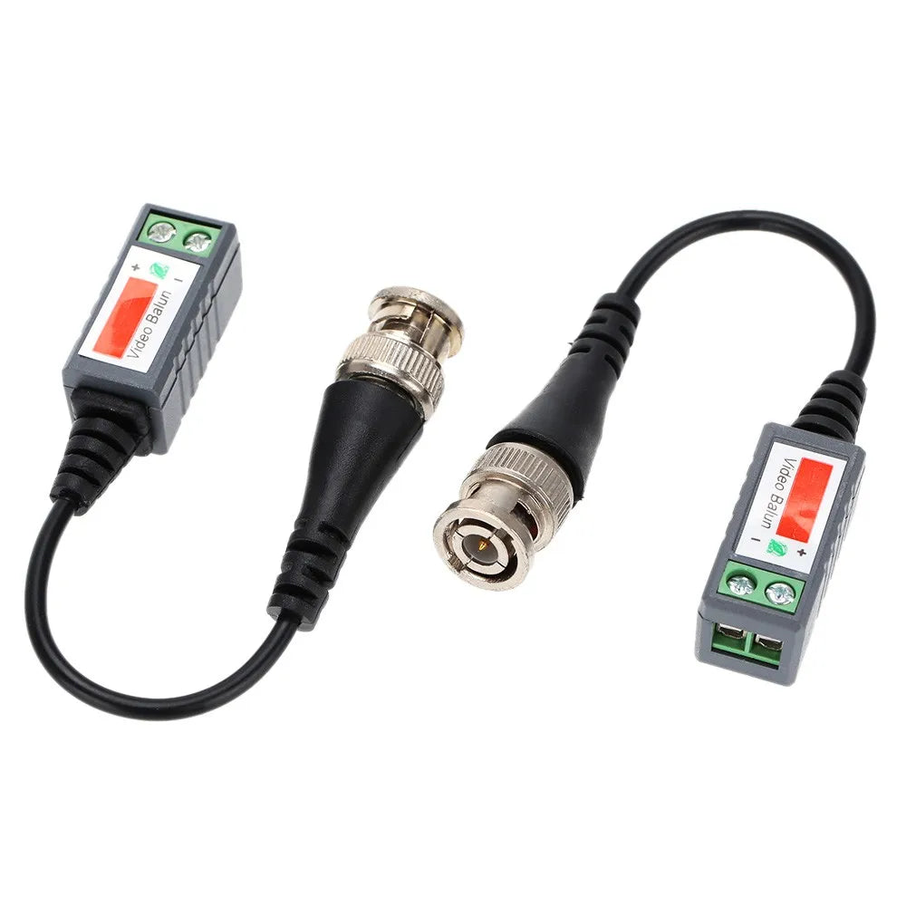 5-Pack Passive CCTV Balun UTP to BNC – 2000ft HD CAT5 Signal CCTV Video Balun Qme