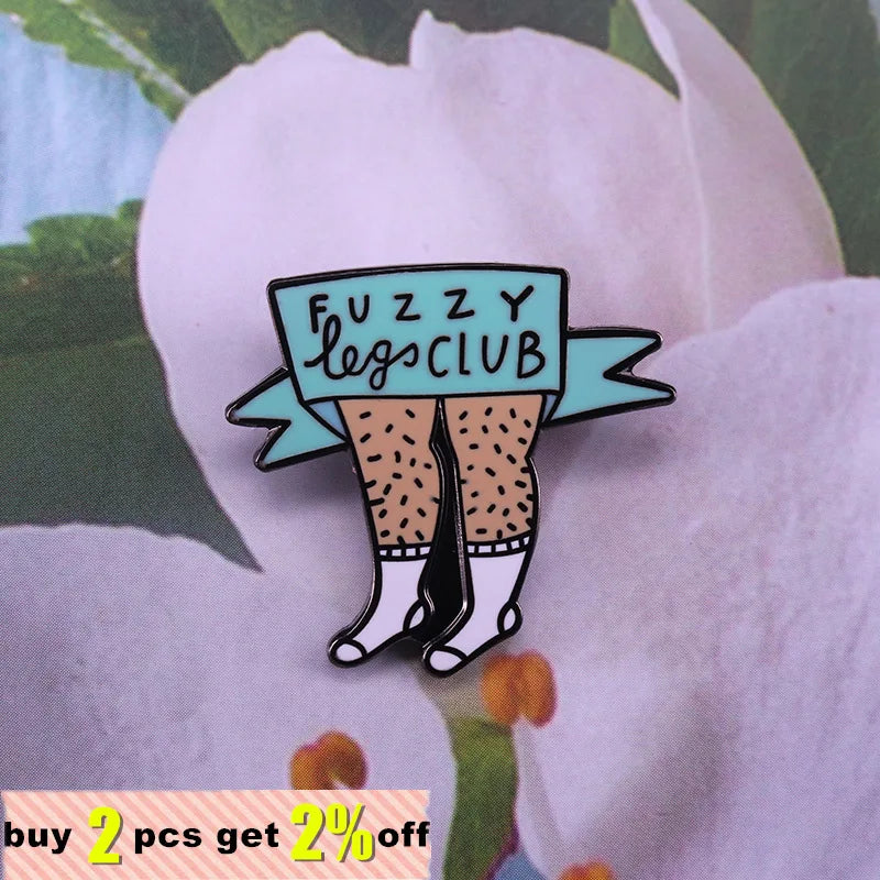 Feminist Enamel Brooch Pin – Motivational Metal Badge | 10 Colors Enamel Brooch Pin Qme