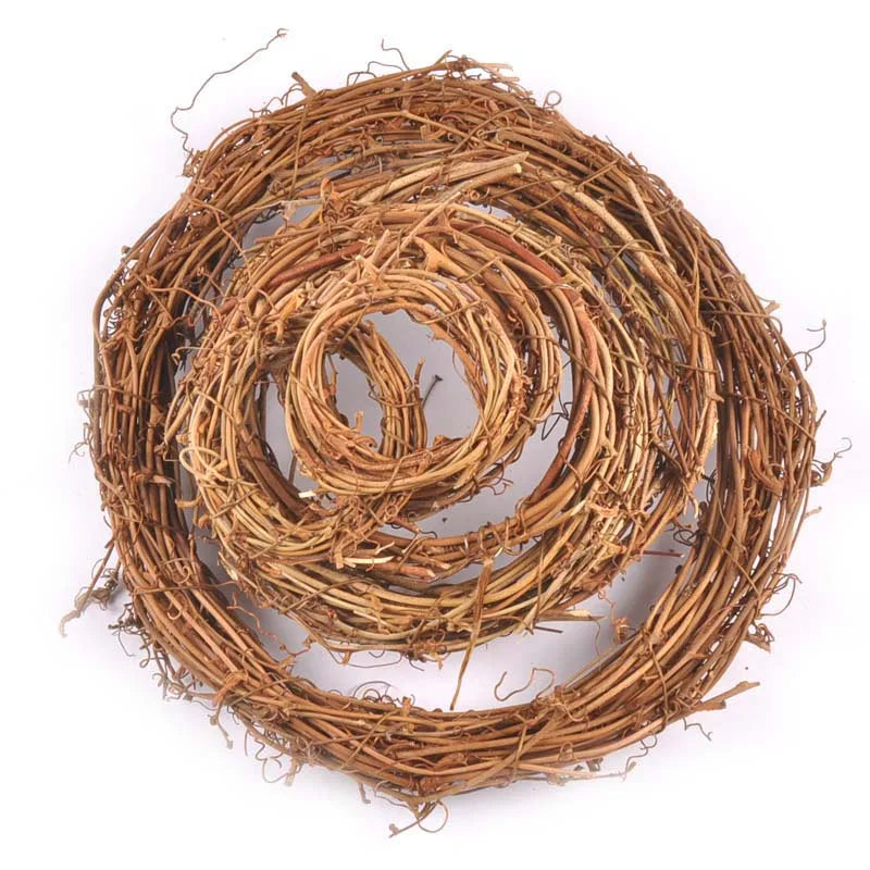 Rattan Wreath Floral Hoop Hanging Ring | DIY Artificial Flower Rattan Wreath Hoop Ring Qme 39cm 1Pcs
