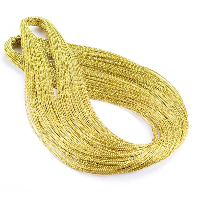 20m Gold & Silver Metallic Thread – DIY Tags, Labels & Crafts Metallic Craft Thread Qme