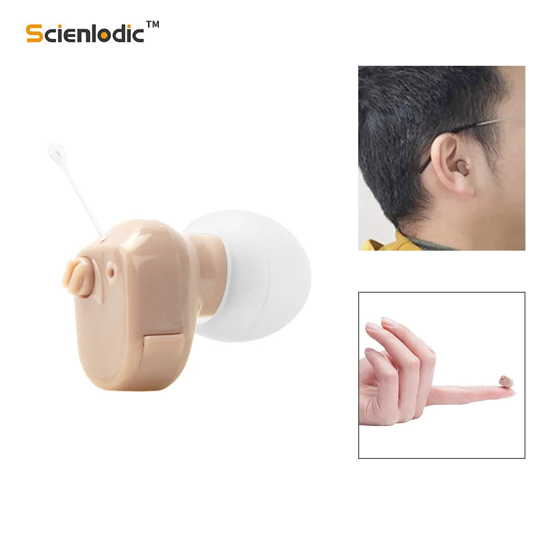 Scienlodic Mini Invisible ITE Sound Amplifier – Adjustable Tone Sound Amplifier Qst