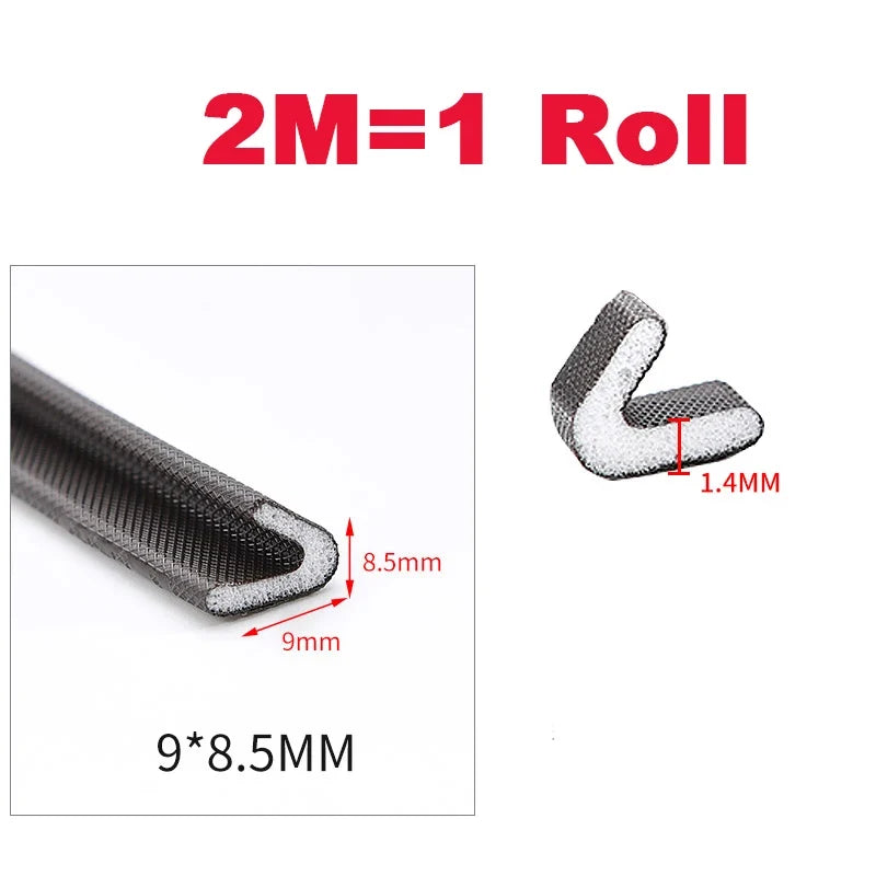 V-Shape Adhesive Weather Stripping PU Foam Door & Window Seal Weather Stripping Seal Qme S 14M