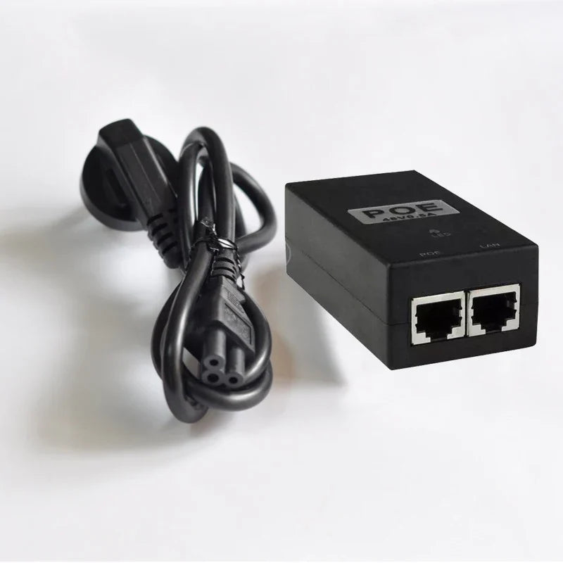 ESCAM 48V PoE Injector Adapter for IP Cameras | 15.4W Ethernet PoE Injector Adapter Qme