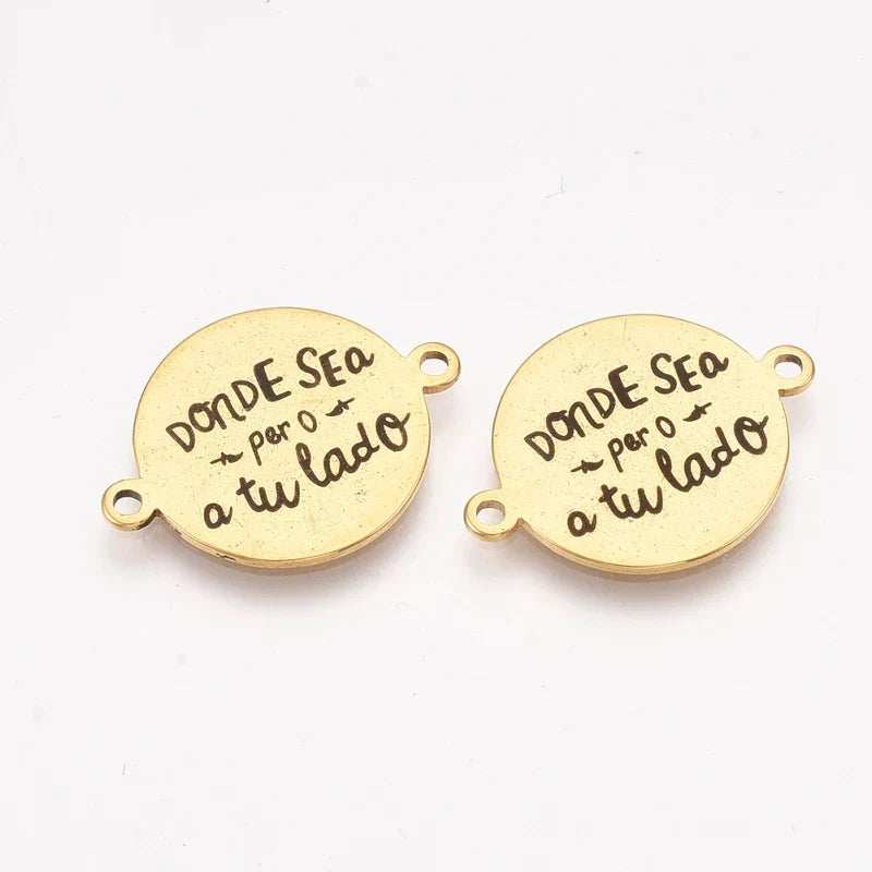 PandaHall 304 Stainless Steel Word Pendants – DIY Jewelry Charms Jewelry Pendants Qme