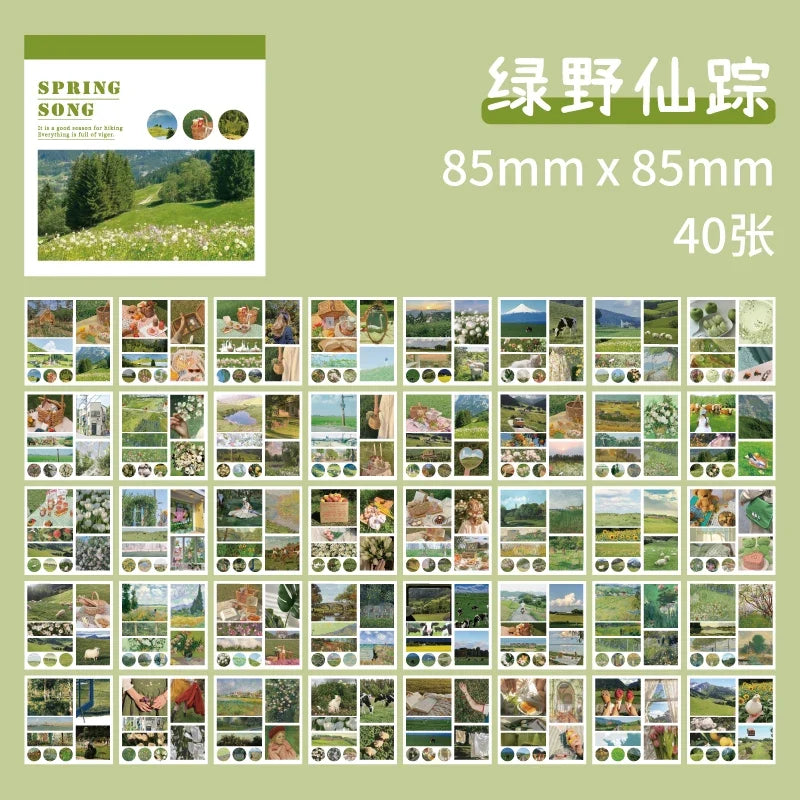 Washi Paper Sticker Book – 50 Sheets & 50 Aesthetic Patterns Washi Sticker Book Qme 1