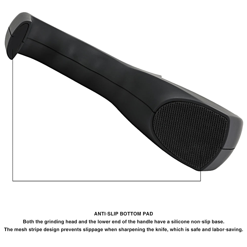 XITUO 3-Stage Knife Sharpener – Diamond, Tungsten & Ceramic Knife Sharpener Qst