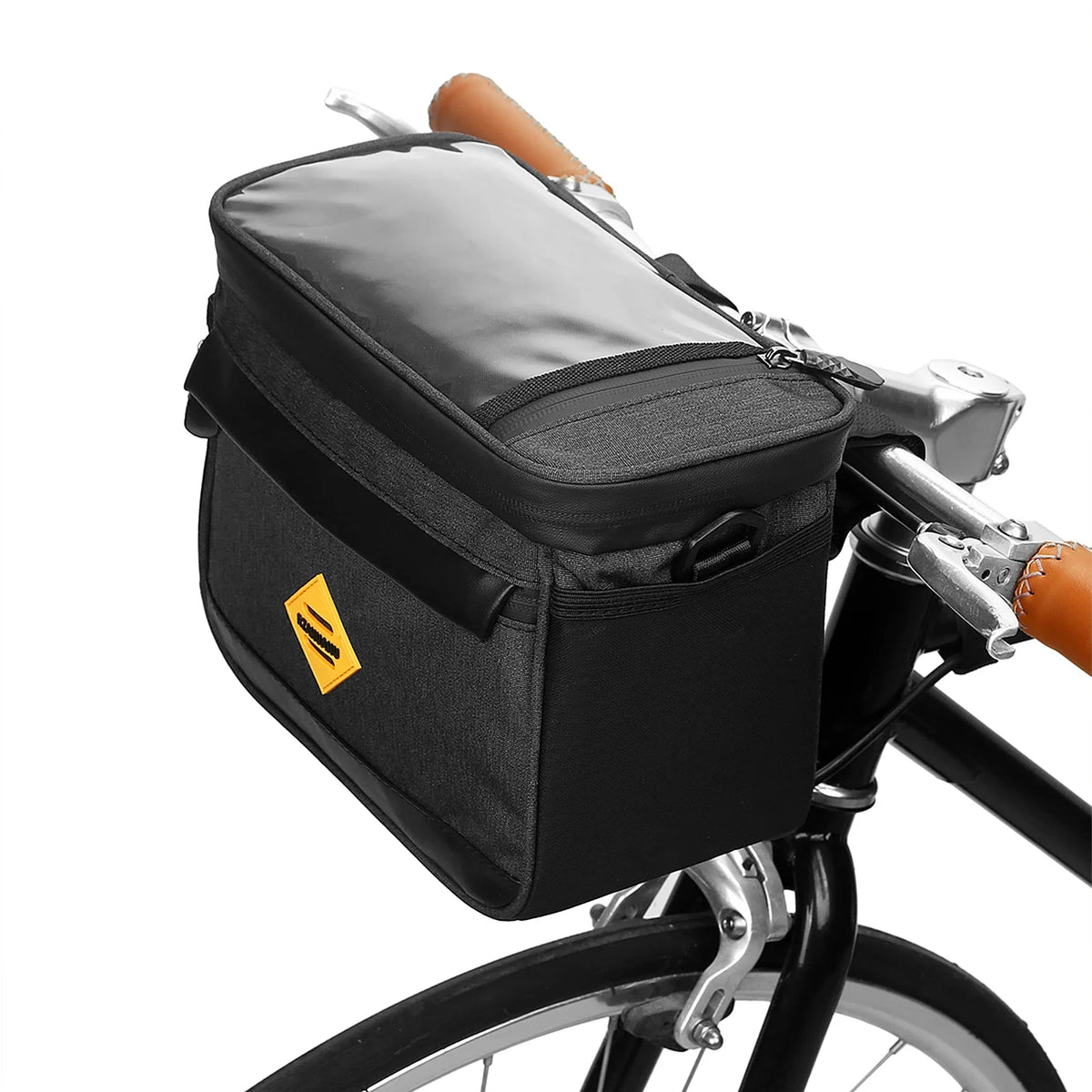 Insulated Bike Handlebar Cooler Bag – Water Resistant Basket Bike Handlebar Bag Qme