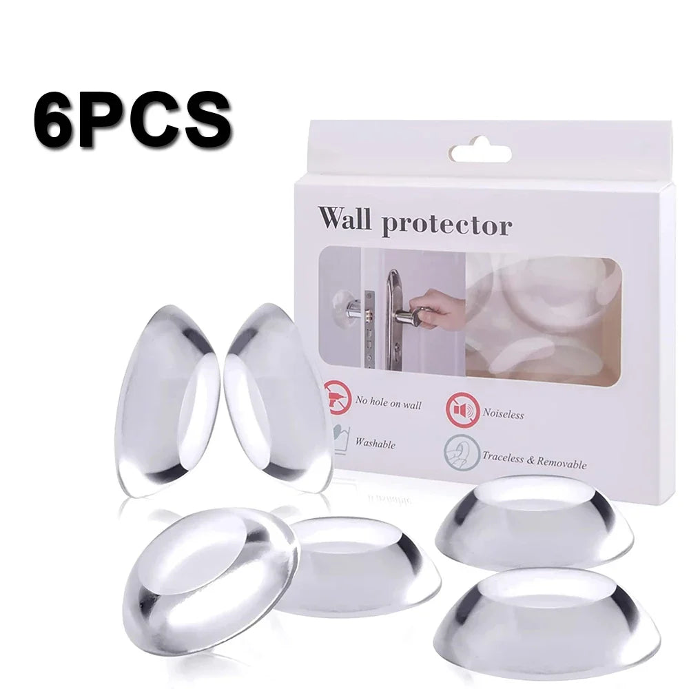 Self-Adhesive Door Stopper Wall Protector – Soft Round Bumper Door Bumper Guard Qme