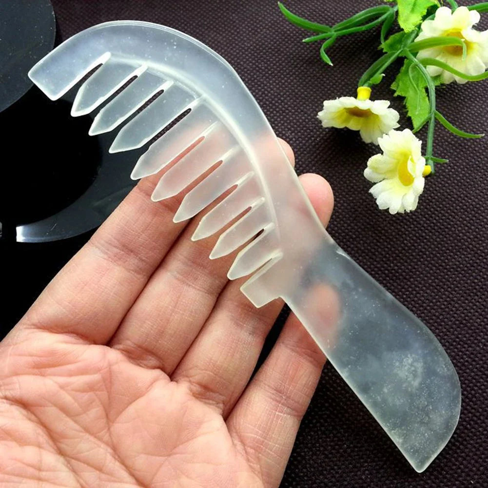 Natural Jade Stone Massage Comb – Scalp Massager Tool Jade Scalp Massage Comb Qme