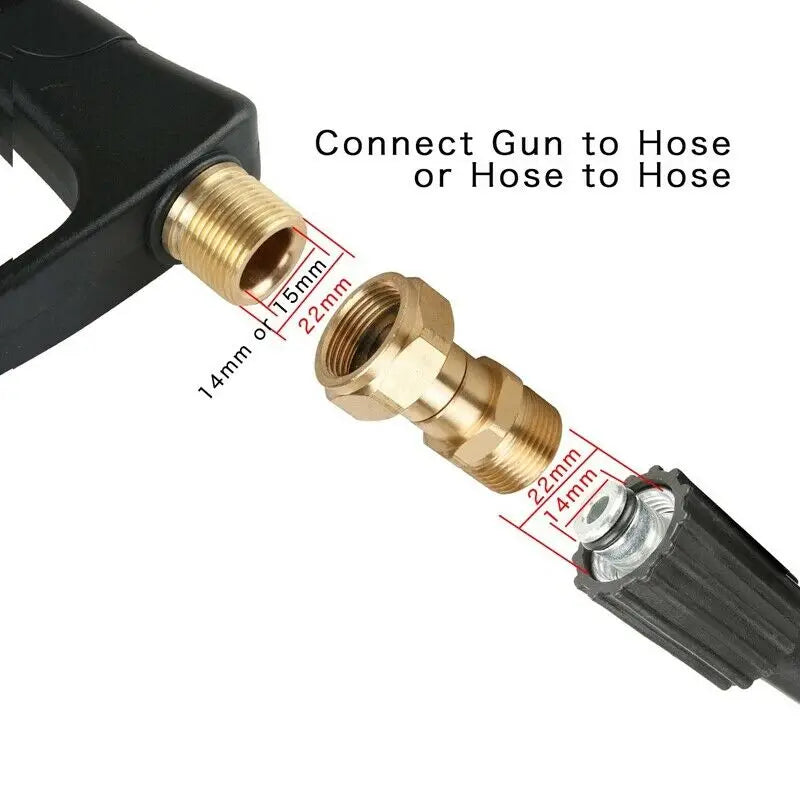 Brass Pressure Washer Swivel Joint Connector – M22 Thread Hose Swivel Connector Qme
