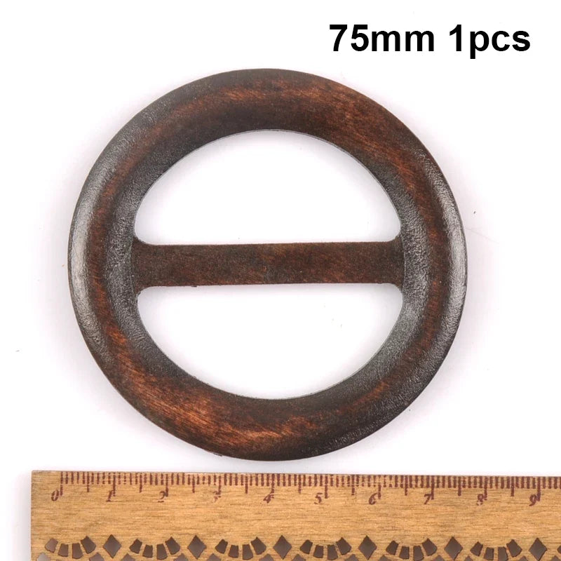 Wooden Round Ring Belt Buckles – DIY Sewing & Bag Accessory Sewing Ring Buckle Qme 75mm 1pcs