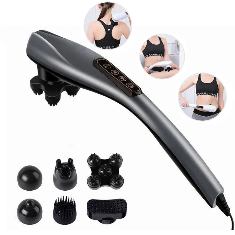 Electric Dolphin Massage Stick – 6-Head Full Body Massager Percussion Body Massager Qst