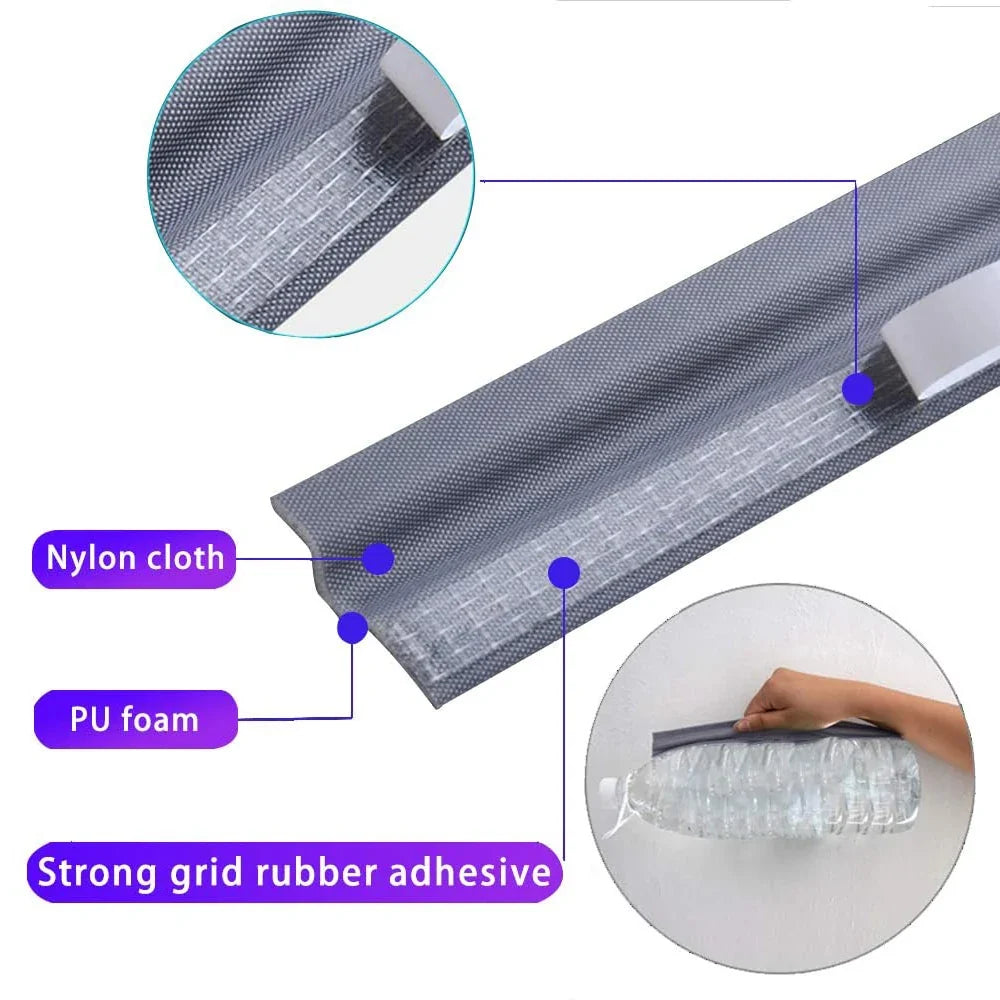 Self-Adhesive Door & Window Sealing Strip – Nylon Weatherstrip Weatherstrip Sealing Tape Qme