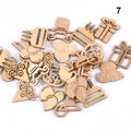 Mix Pattern Unfinished Wood Slices 50pcs – DIY Craft Supplies Wood Craft Supplies Qme 7
