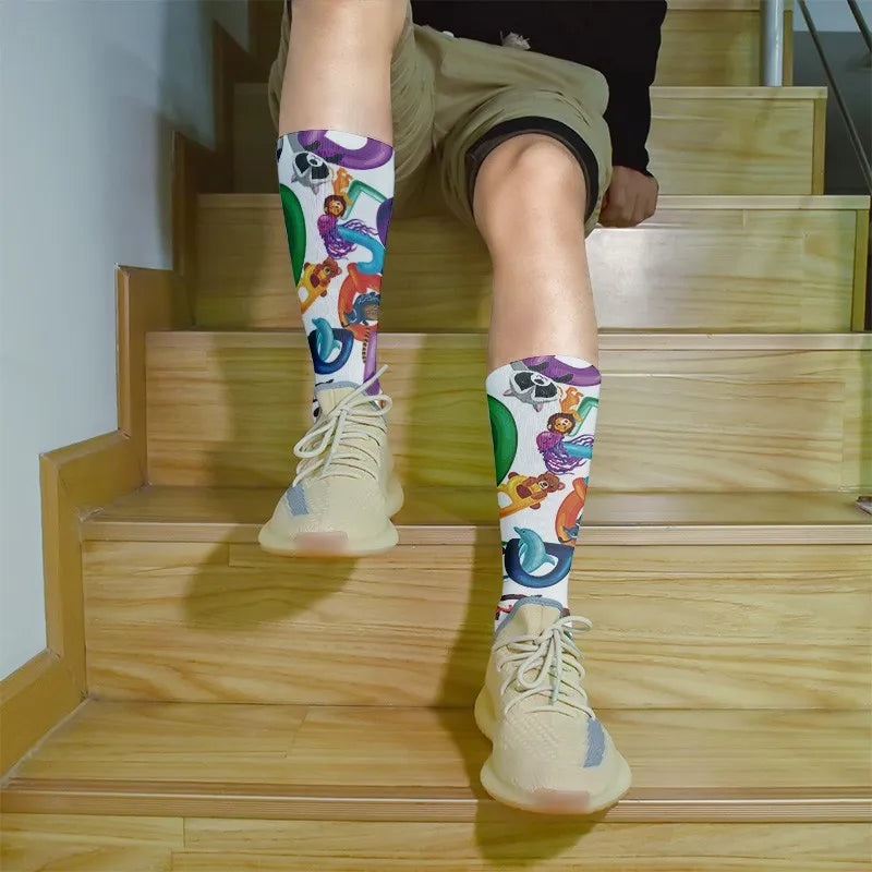 Harajuku Kawaii Hip Hop Women's Novelty Socks – 9 Colors Novelty Print Socks Qme