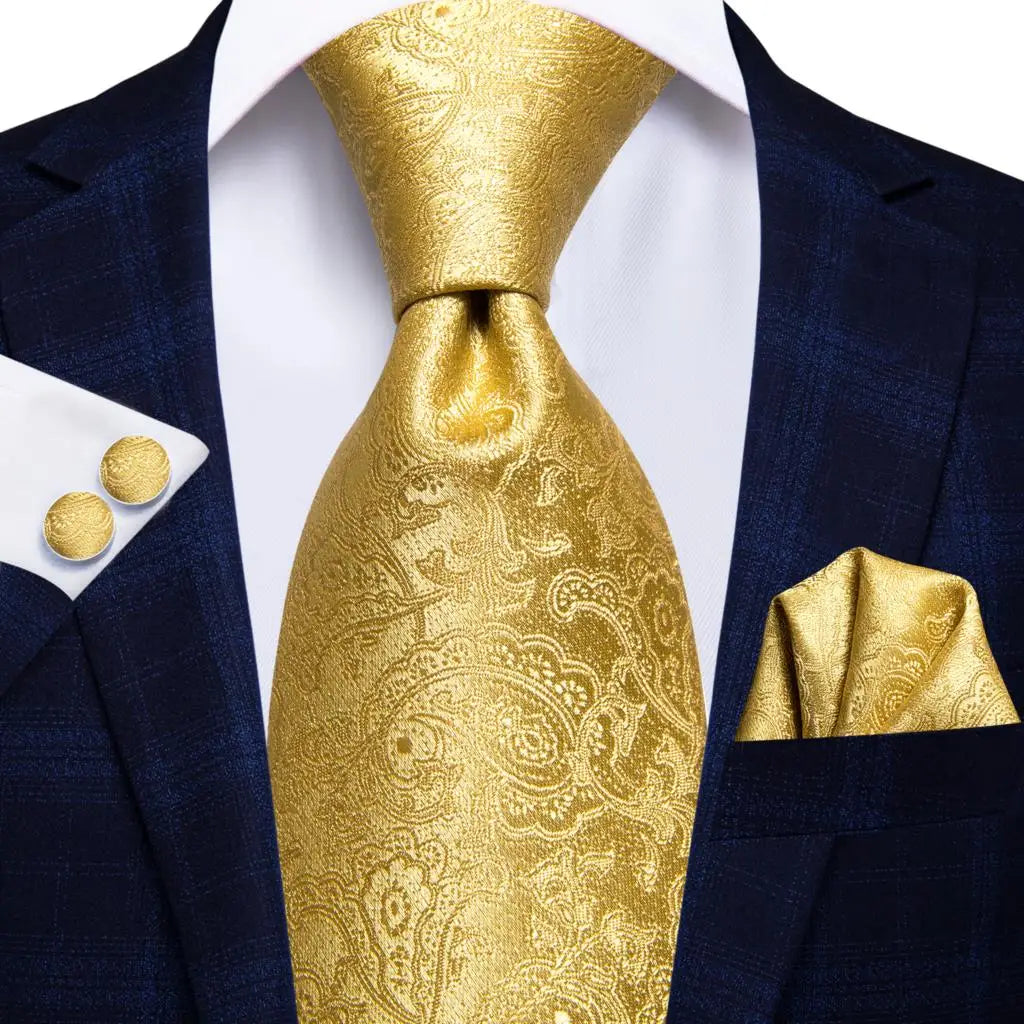 Jacquard Peacock Blue Wedding Tie, Hanky & Cufflinks Set