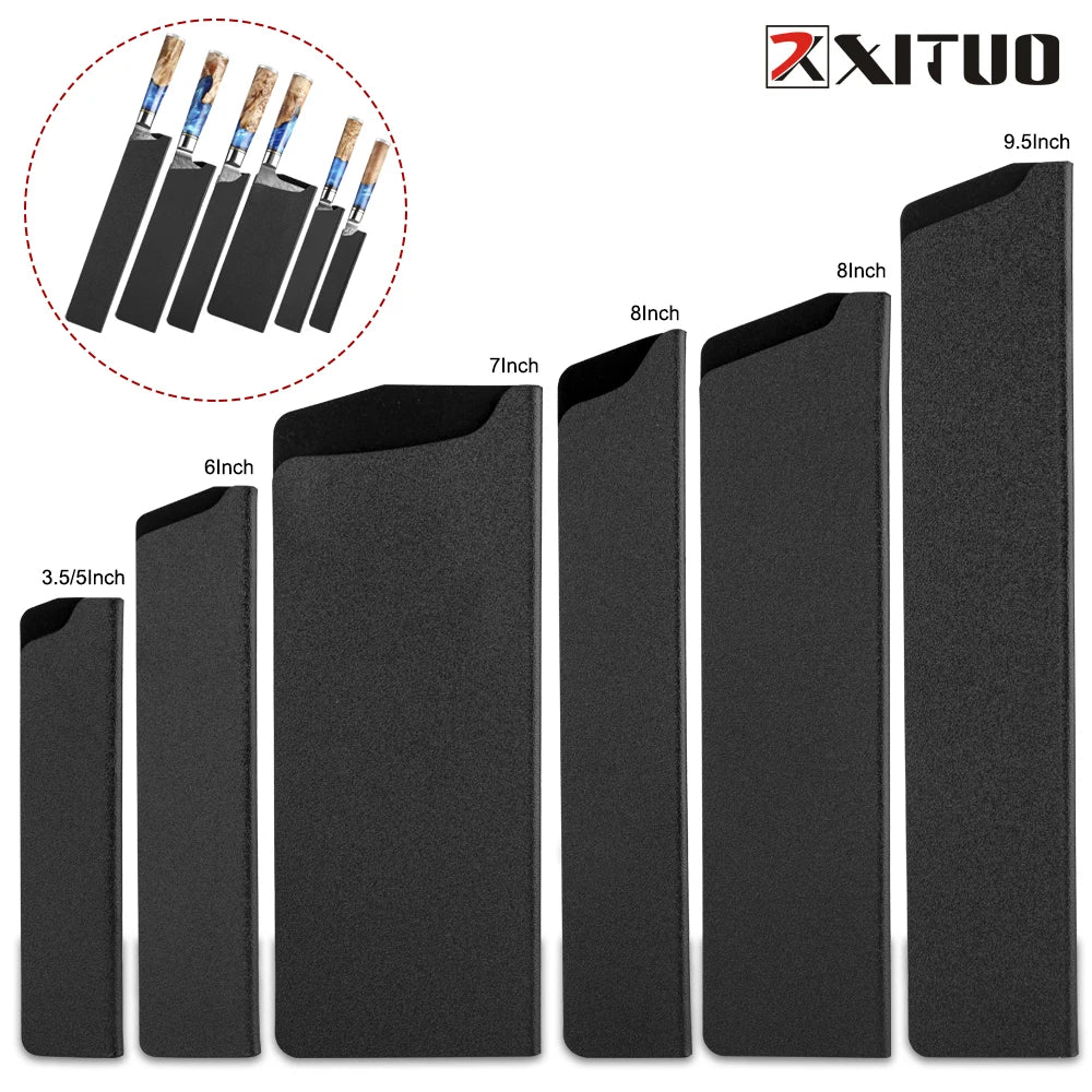 XITUO Knife Sheath ABS Cover 3.5–9.5 Inch Chef Blade Guard Knife Sheath Qst