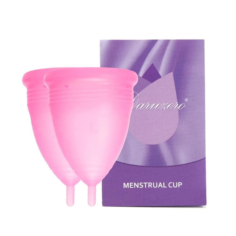 XceeFit Medical Grade Silicone Menstrual Cup – S & L Size Menstrual Cup Qst