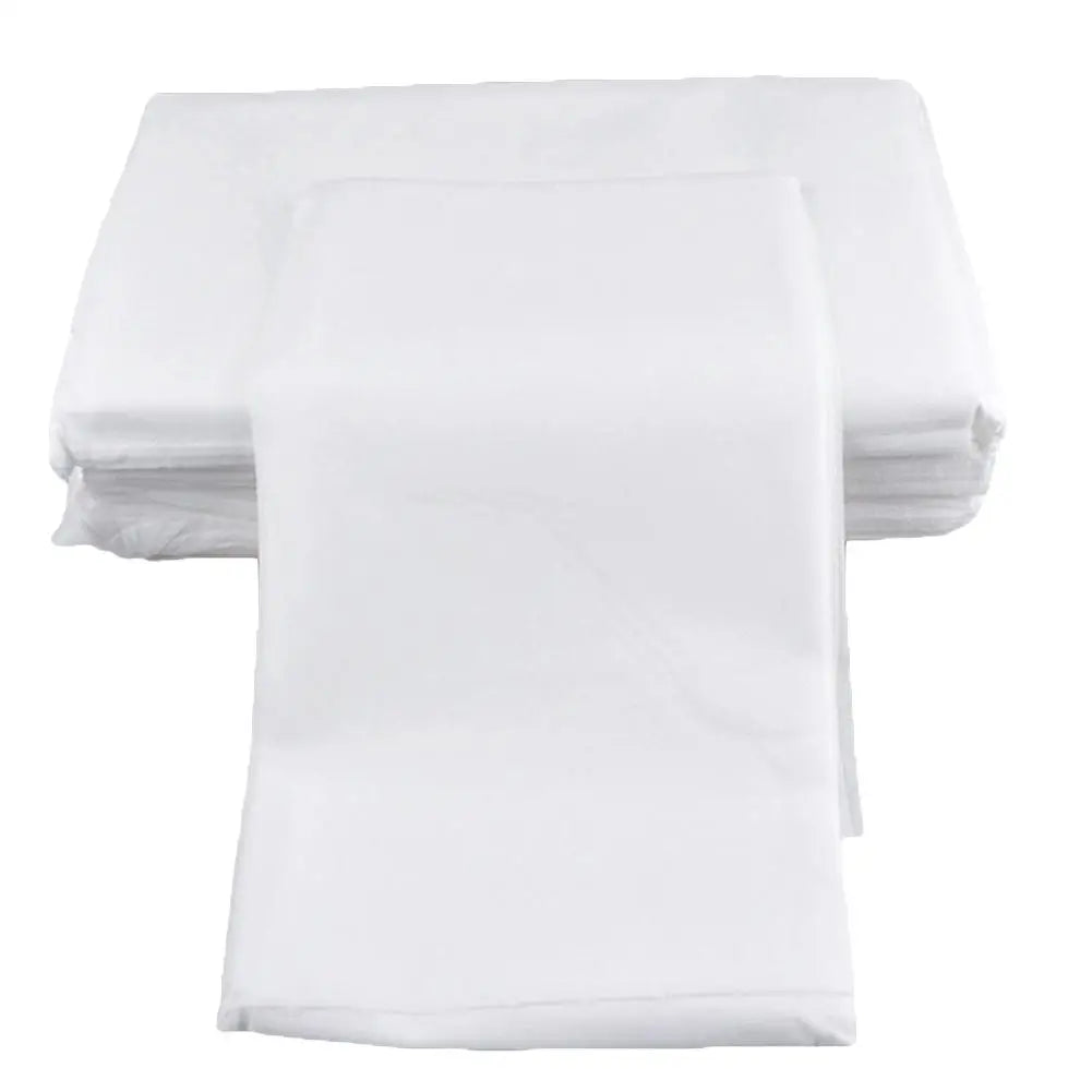 Disposable Waterproof Massage Table Sheets – 100pc Thick Spa Covers Disposable Spa Bed Sheets Qme White CN