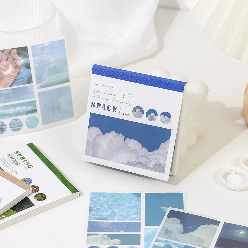 Washi Paper Sticker Book – 50 Sheets & 50 Aesthetic Patterns Washi Sticker Book Qme