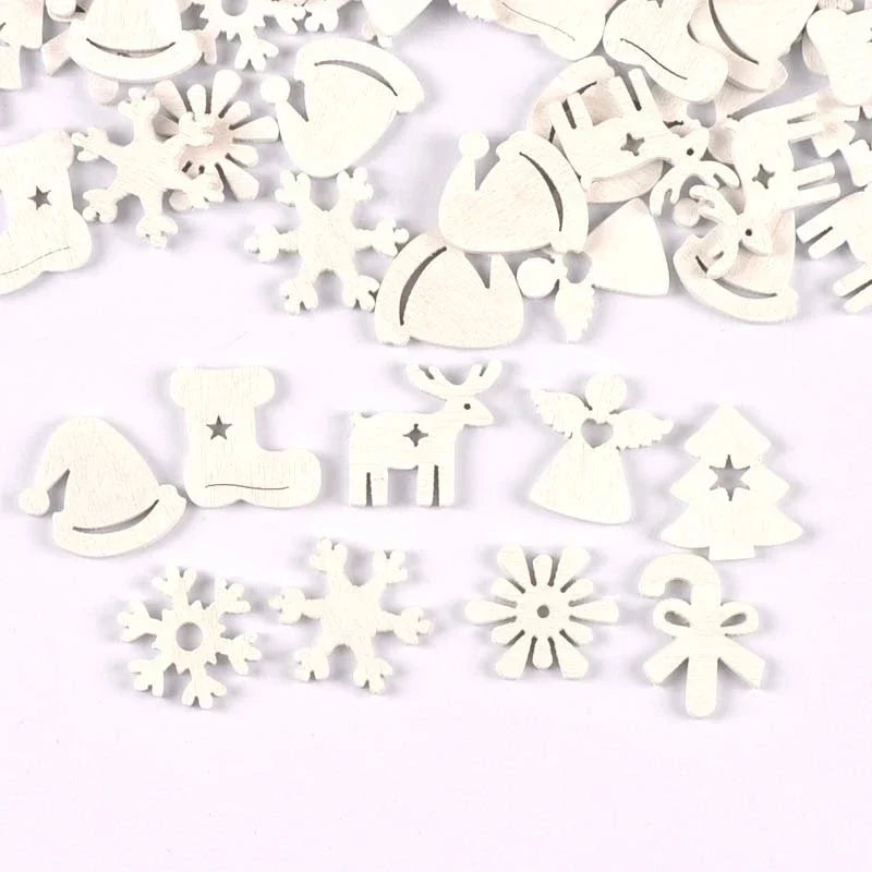 White Wooden Christmas Tree Shapes – DIY Craft & Scrapbooking Wooden Craft Shapes Qme
