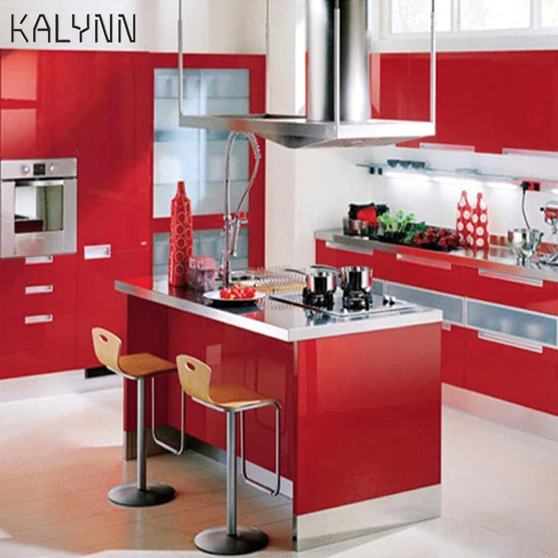 Shiny Red Self-Adhesive Vinyl Contact Paper | Kitchen & Home Self-Adhesive Contact Paper Qme