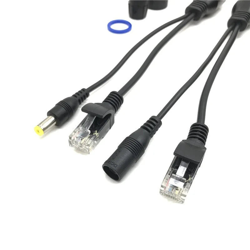 5-Pair Passive POE Splitter Injector Cable Adapter 5V 12V 24V 48V POE Splitter Adapter Qme