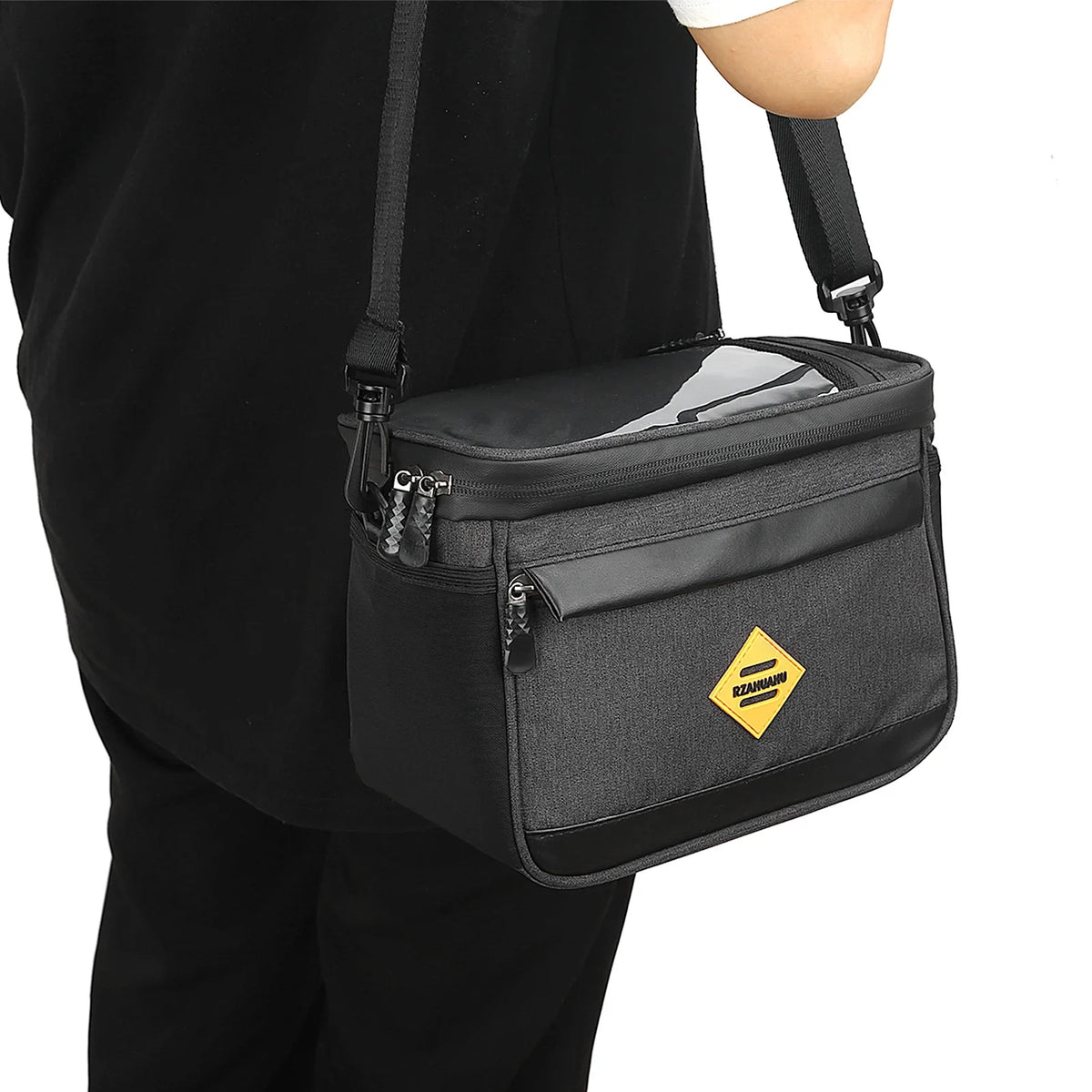 Insulated Bike Handlebar Cooler Bag – Water Resistant Basket Bike Handlebar Bag Qme