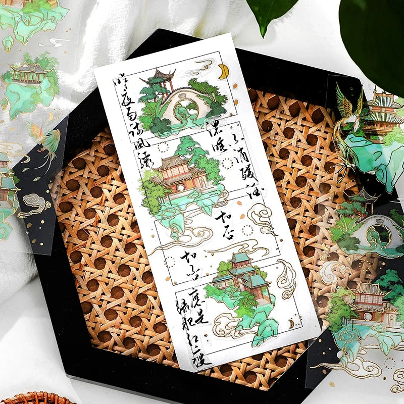 Chinese Koi Flat Stickers – Aesthetic Journal & Scrapbook Sheets Decorative Sticker Sheets Qme