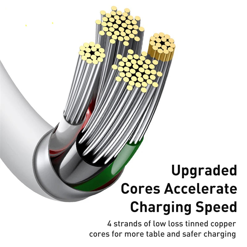 Baseus USB Lightning Cable – Fast Charger for iPhone & iPad USB Charging Cable Qst