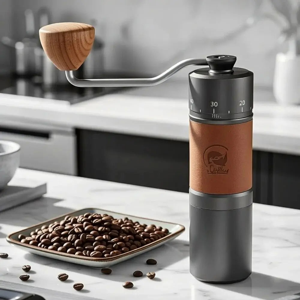 RECAFIMIL Manual Burr Coffee Grinder – CNC Stainless 30g Manual Burr Grinder Qst