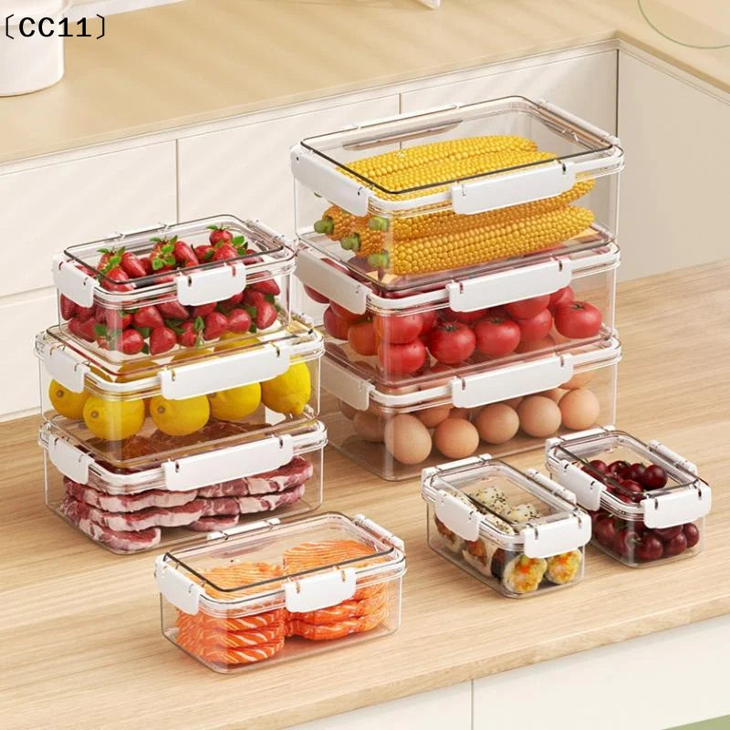 Clear Fruit & Food Fridge Storage Containers Organizer Food Storage Container Qme