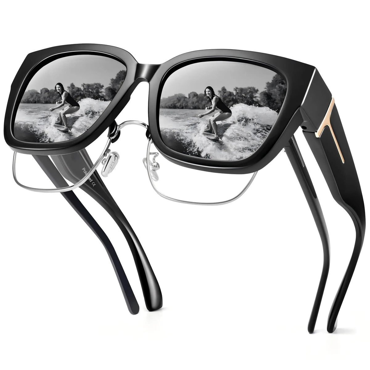 VOPHA Polarized Fitover Sunglasses UV400 Wraparound Unisex Fitover Sunglasses Qst