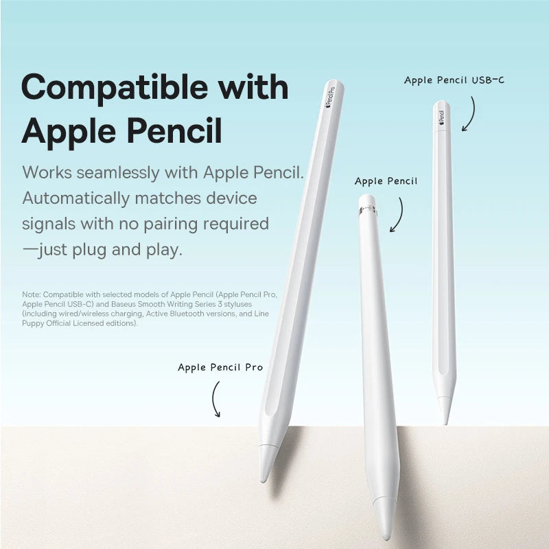 Baseus 6-Pack Apple Pencil Replacement Tips with Storage Case Stylus Replacement Tips Qst