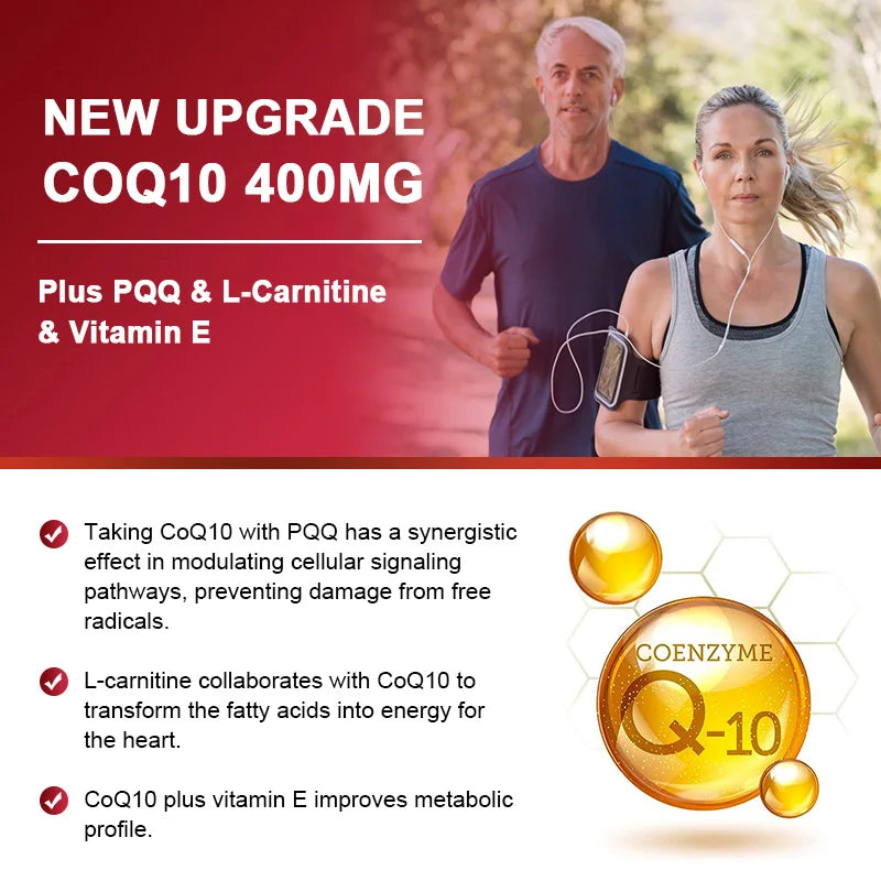SNGHWE COQ10 120 Capsules – Ultra High Absorption Coenzyme Q10 COQ10 Supplement Qst