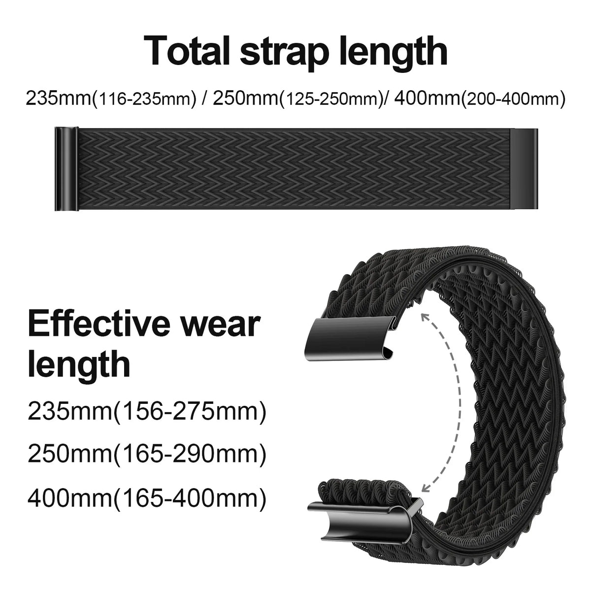 Nylon Fitness Band for Whoop 4.0 – Soft Adjustable Strap Fitness Tracker Band Qme